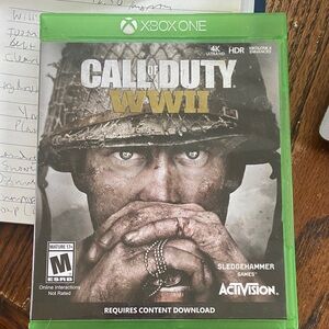 Call of Duty WWII Xbox One Game - Green Case